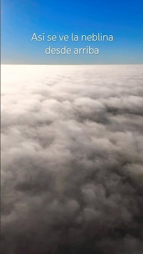 This is what the fog looks like from the sky