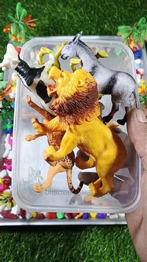 Satisfying with Unboxing Plastic #animals Toy Review #asmr #satisfying #shorts