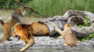 Top 10 Animals Can TAKE DOWN LION Too Easy Lion vs Python Leopard Monkey Impala Zebra.mp4 | Wild life Animals