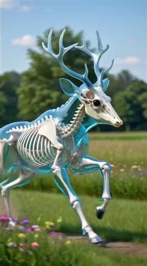 How a Deer 🦌 Flexible Skeleton Helps It Escape Predators #animals