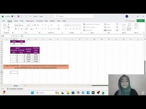 cara membuat fungsi logika dan fungsi matematika di excel #informatika