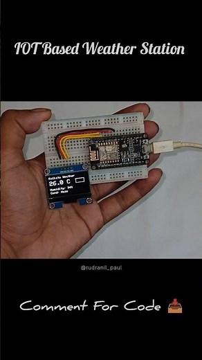 IOT Based Weather Station|Weather Monitoring with Esp8266|Weather update|Weather update with display