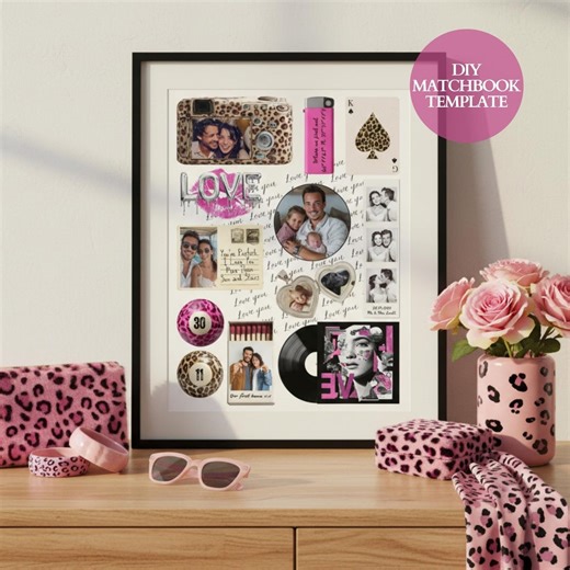 Bestie Gift Custom Matchbox Art, Retro Editable Custom Matchbook Art Print, Personalized Matchbox Gift Best Friend - Etsy