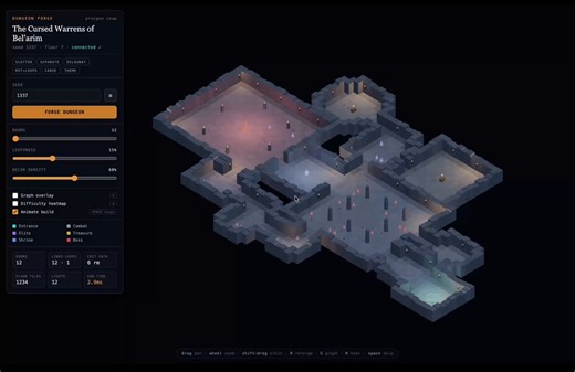Fable 5 is already generating fully procedural Web3 game dungeons in Three.js.We’re still at the very beginning.Today it’s already starting to look like a real production tool.Now imagine when models like Claude can fully drive @UnrealEngine building levels, placing assets, balancing gameplay, testing mechanics, and iterating in minutes.That’s when vibe coding turns into actual game production.