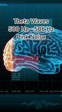 Theta waves 500Hz Carrier + 6Hz with Pink Noise | Deep Meditation Binaural Beat #Shorts #432hz