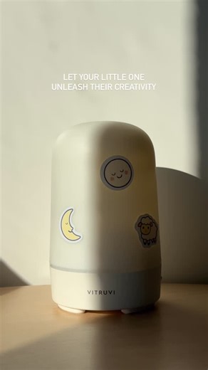 Vitruvi on Instagram: "Tomorrow is the last day to get a free Cloud Sticker Sheet with the purchase of a Glow Diffuser, transforming any space into a peaceful retreat! We know your little ones will love to personalize their Glow Diffuser or Cloud Humidifier with these limited-edition Vitruvi stickers! 🧸 P.S. These stickers can easily come off when it’s time to give your diffuser or humidifier a new life!"