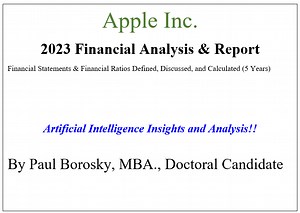 Apple Inc. Financial Report by Dr. Paul Borosky, MBA