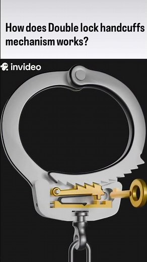 Ever wondered how a Handcuff Double Lock actually works? 🔐 ​#HowItWorks #Engineering #PoliceTech