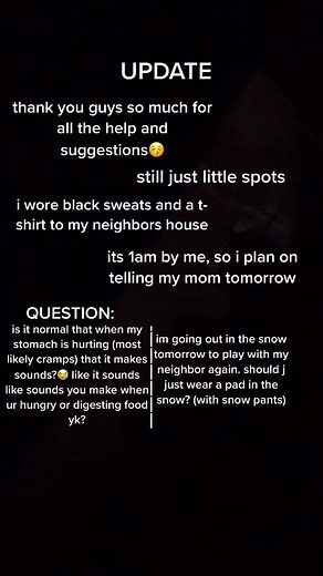 y’all are so nice omg #firstperiod #fyp #period #girlsonly #periodhelp #foryoupage #periodtips #periodtalk