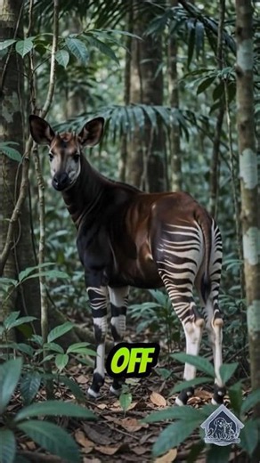 The Weirdest Animal You've Never Seen! 😱 #okapi #facts #wildlife