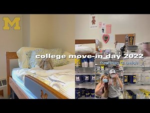 COLLEGE DORM MOVE-IN DAY 2022 | umich west quad, freshman, vlog