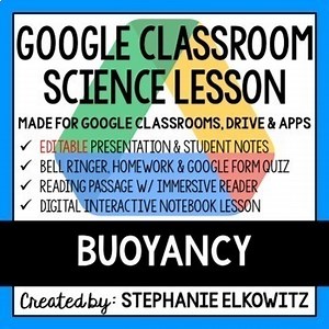 Buoyancy Google Classroom Lesson