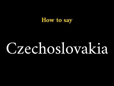 How to Pronounce Czechoslovakia (Historic Country)