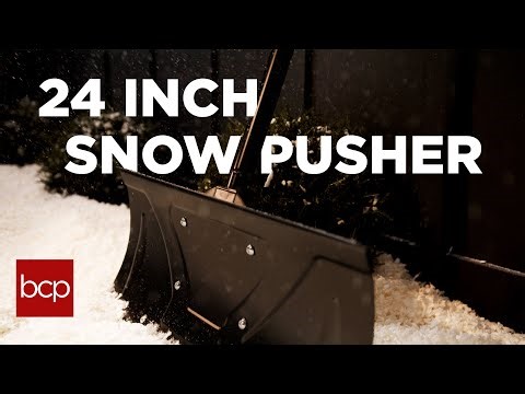 Clear Driveways Faster! BCP 24-Inch Snow Pusher in Action ❄️