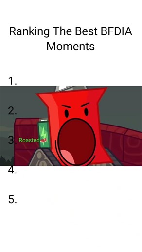 Ranking The Best BFDIA Moments #funny #shorts