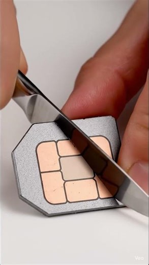 How a SIM Card Looks Close Up" 📱