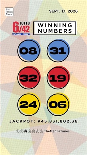 PCSO Lotto Results: P25M Super Lotto 6/49, Lotto 6/42, 6D, 3D, 2D | Sept. 17, 2026