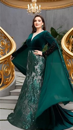 Black Sequin Queen – Sheer Overlay & Long Train Evening Gown 🖤💎 #BlackSequinQueen#SheerOverlayGlam