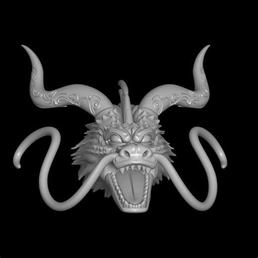 Chinese Dragon Mask STL File – Asian Dragon Wall Decor 3D Print Model - Etsy