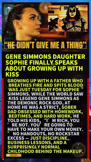 Gene Simmons Daughter Sophie Finally Speaks About Growing Up With KISS #shorts #viral