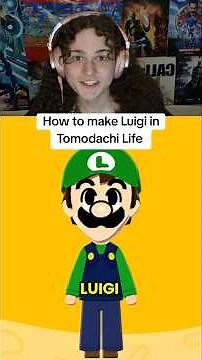 How to make a Luigi Mii in Tomodachi Life Living the Dream!