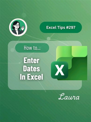 Enter dates in excel! #excel #exceltips #exceltricks #spreadsheet