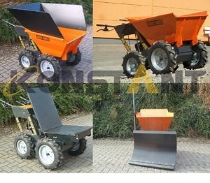 [Hot Item] Carretilla motorizada automática completamente recubierta de polvo con arranque por llave