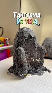 Aprende a hacer un fantasma de tela en casa 🏠 👻 Aquí te digo cómo hacerlo 🙌🏻🧩🧠🤩✍🏻 #crecemos #maestraespecial #Manualidades #halloween | crecemos_cln