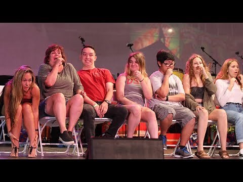 Hypnotist gets naked on stage!
