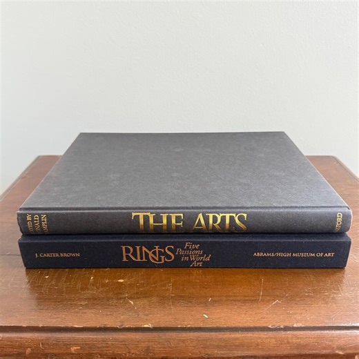 Vintage Black Coffee Table Book Set | Authentic Oversized Decorative Books for Neutral Home or Office Decor, Real Estate Staging