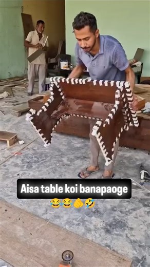 🍁Bishal ruhidas🍁 on Instagram: "Wood table making process #carpenter #furniture #interiordesign #work #bishallifestylefurniture #viralvideos #viral #viralpost"