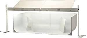 MS20DEL Deluxe Table Top Photo Studio Lightbox Kit with 5000K Lighting and Dual 20" x 20" x 12" Seamless Backgrounds for Product Photography 40x20x12 inches