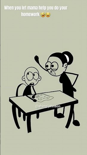 When you let Mama help you do your homework😂🤣 Animation Meme #viral #shorts Cred: Rico Animations