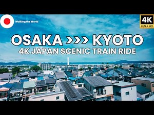 Osaka to Kyoto Scenic Train Ride POV | Japan Travel [4K]