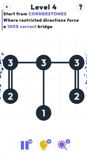 【脳トレ】1日10分の習慣でIQアップ。レベル4を15秒で脳内処理するスピードIQテスト🧠⚡ 橋をかけろパズル - レベル4