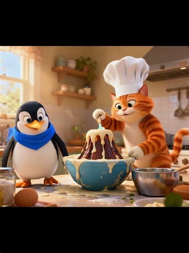 Pippin & Whiskers’ Waffle Whirlwind 🧇🐧🐱 | The Funniest Breakfast Chaos Ever!