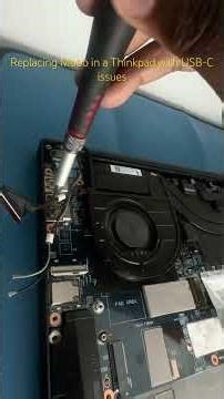 Replacing the motherboard in a ThinkPad with USB-C issues #fyp