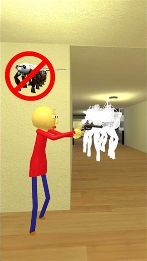 What Characters is This: Car Eater, Crabtanic, Pou Bou Teams vs Red Baldi in Hotel - Gmod