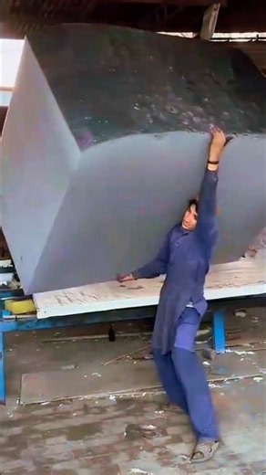 How Giant Foam Blocks Are Made in Factories! 😳🏭✨