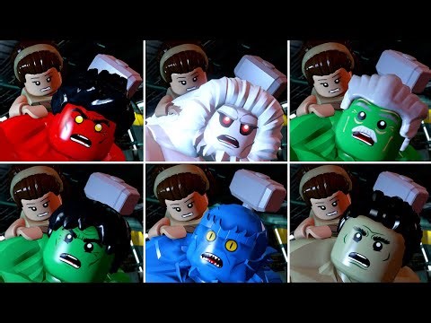 LEGO MARVEL's Avengers - All Big-Fig Hulk Characters Smash