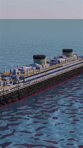 Minecraft SS Balearic (I.) - The ex. RMS Titanic wrecked #titanic #minecraft #ship #maritime