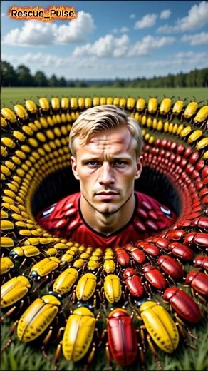 Erling Haaland covered in millions of red beetles saved by farmer #animals #men #treatment #saving