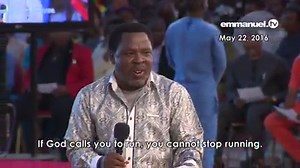 "Let me now come to the politics here. African leaders should quickly arrest the political situation. Politics will not be business as usual. You know, everybody wants to be a politician. You run to this because of money; you invest your money on it. It's not going to work like that - unless you are called to the job. When you are called, you cannot resist; you cannot say, "No". If God calls you, you cannot stop running. If it is your calling to run, you will find yourself running. You are not g