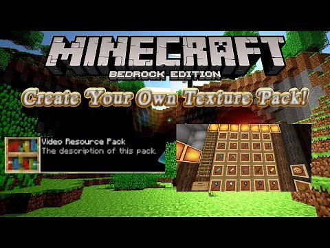 How To Create Your Own Texture Pack In Bedrock Edition (Minecraft)