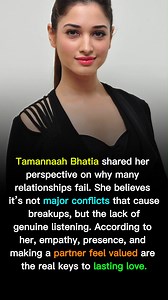 Tamannaah Bhatia shared her perspective on why many relationships fail. She believes it’s not major conflicts that cause breakups, but the lack of genuine listening. According to her, empathy, presence, and making a partner feel valued are the real keys to lasting love. #TamannaahBhatia #bollywood | Viral Headlines