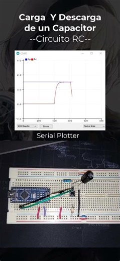 Carga y Descarga - Capacitor - Serial Plotter - Prueba