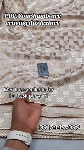 Swiss men lace Available in 3 yards and above.