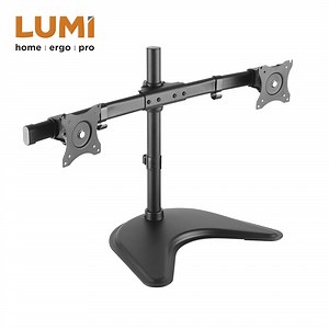 [Hot Item] Curved Horizontal Rail Dual Adjustable Computer Monitor Stand