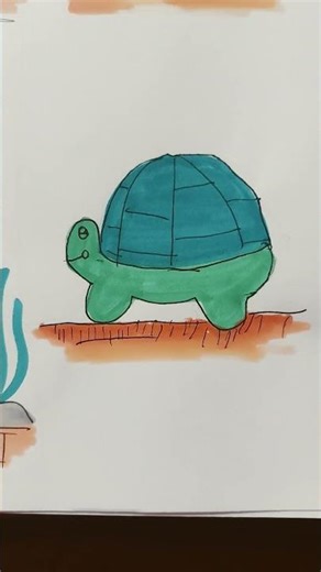 water animal drawing