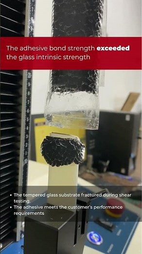 Shear Strength Test: Tempered Glass vs ABS Bonding